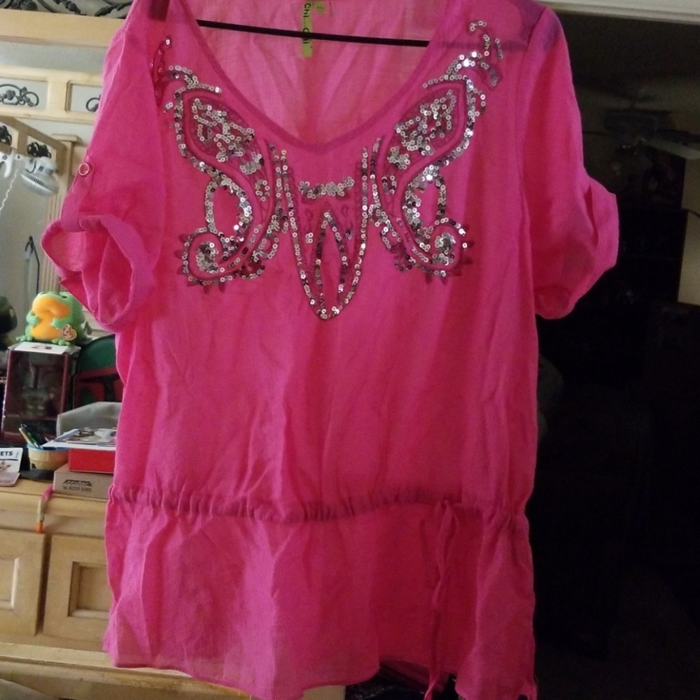 Bright and sparkly top